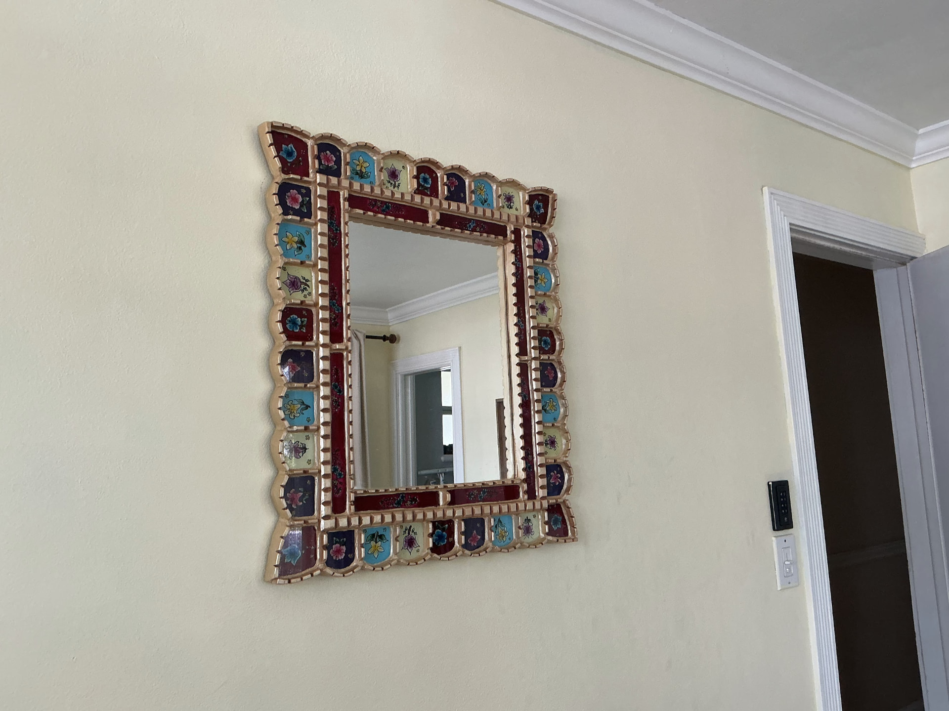 Angled full view of Winter Garden mounted on a wall